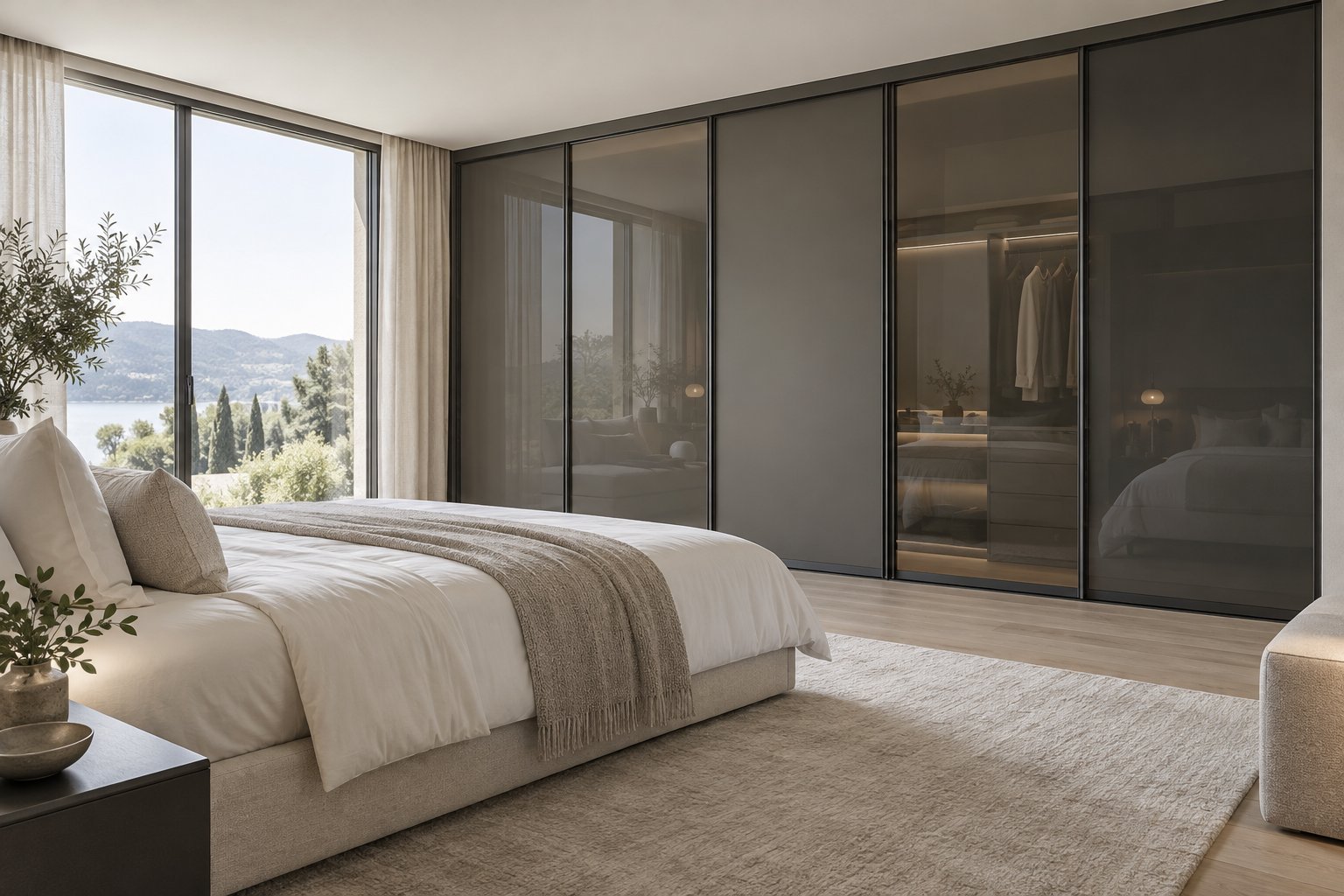 Modern sliding-door wardrobe